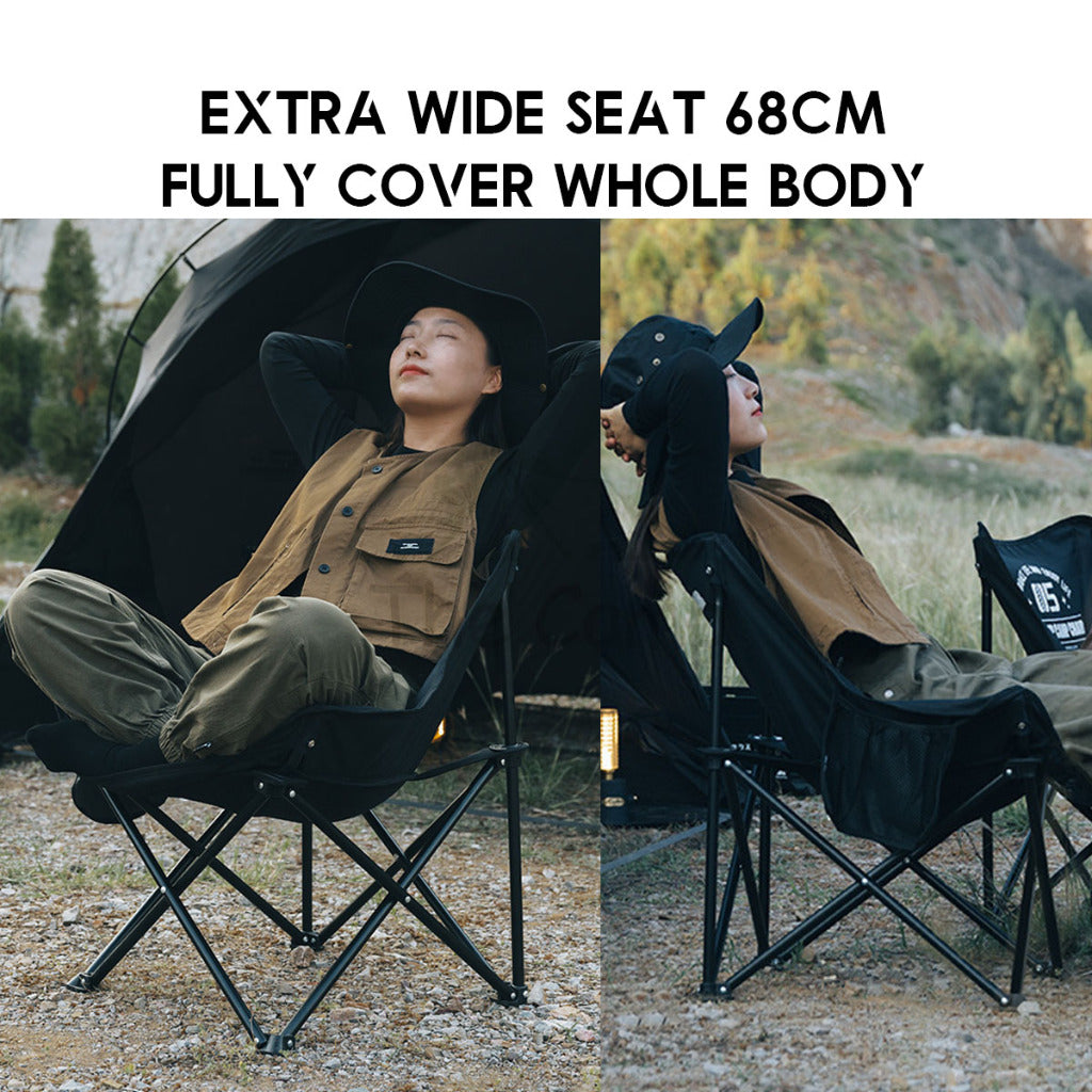 Shinetrip 05 Series Foldable Chair Folding Back Support Heavy Duty Outdoor Camping Portable Black Khaki