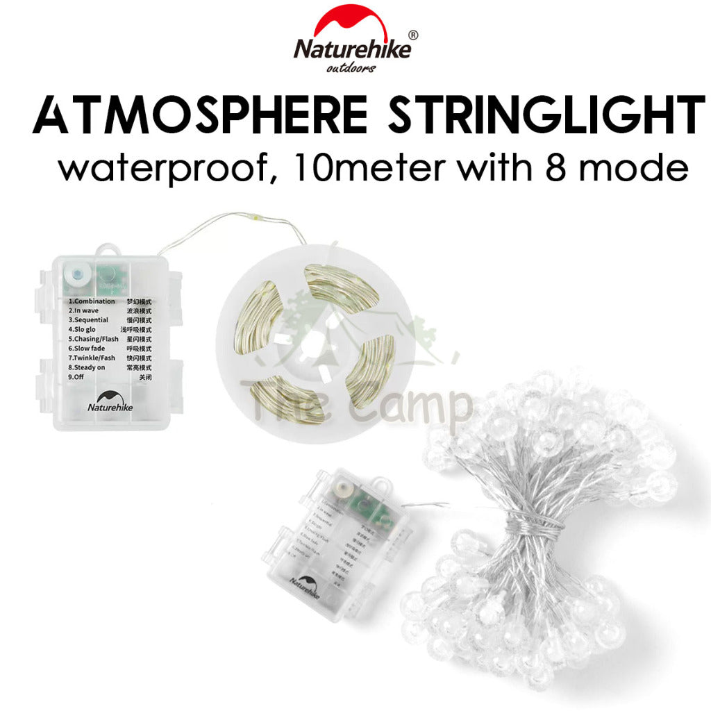 Naturehike Atmosphere String Light Waterproof Outdoor Camping Hanging Tent Lamp Wind Rope Latern Multimode CNH22DQ019