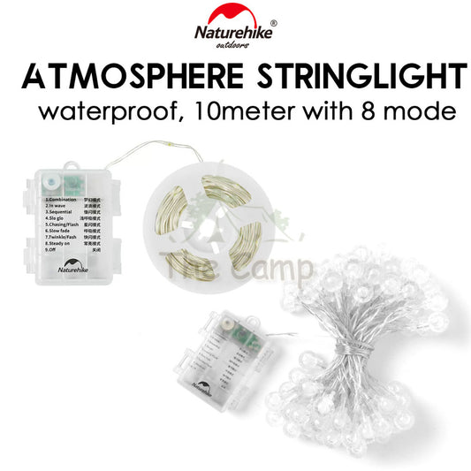 Naturehike Atmosphere String Light Waterproof Outdoor Camping Hanging Tent Lamp Wind Rope Latern Multimode CNH22DQ019