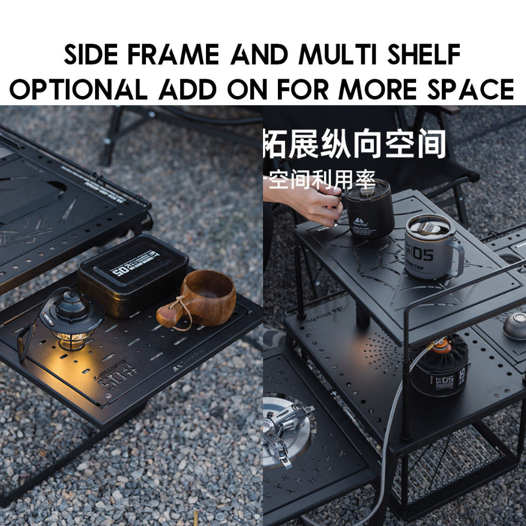 Shinetrip IGT Combination Table Module Outdoor Camping Plate Dish Rack Soto Stove Lamp Pole Spider Star Panel Tea Tray