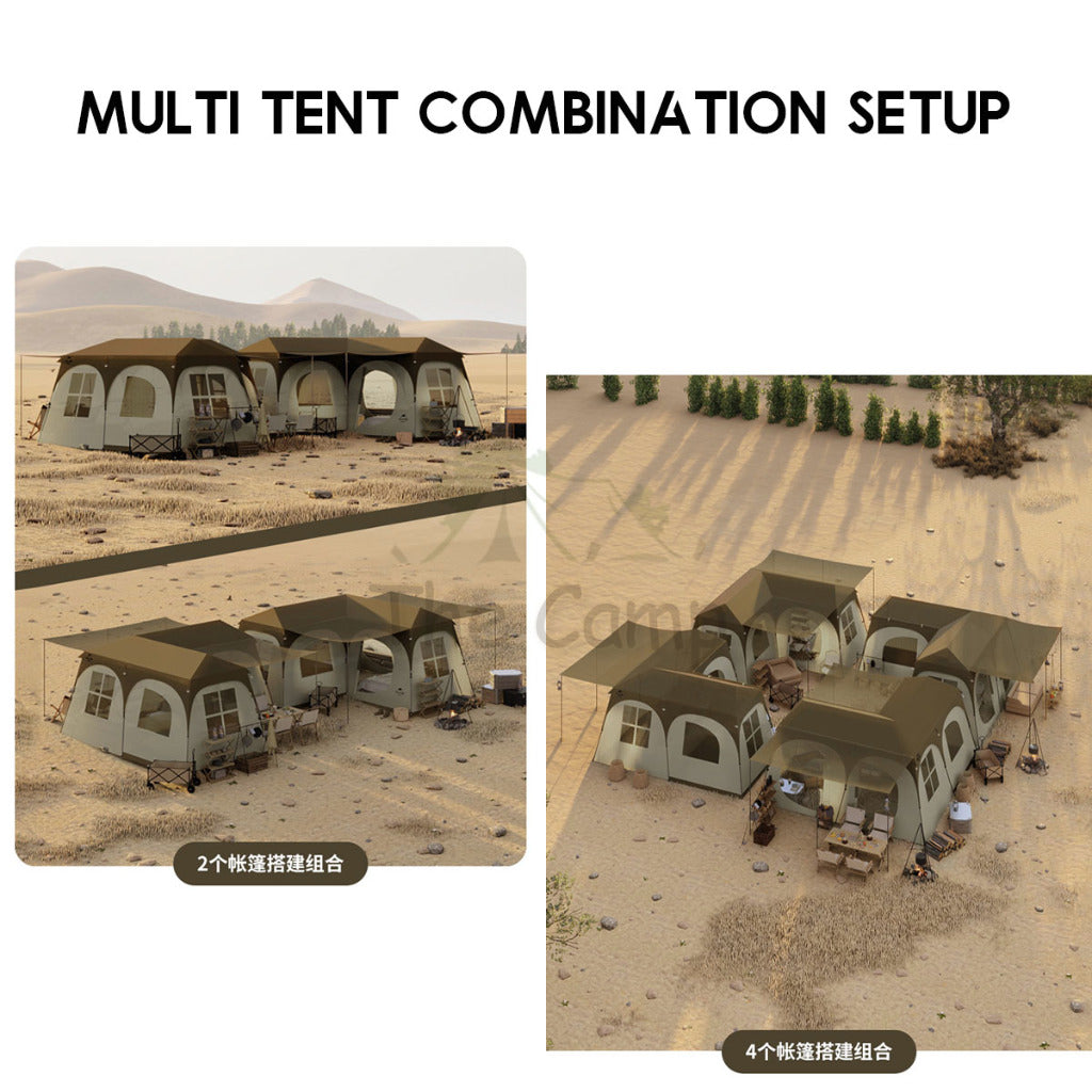 Naturehike Village Suite Auto Tent 3 Room 2 Living Hall Large Outdoor Camping Flysheet CNH23ZP12004