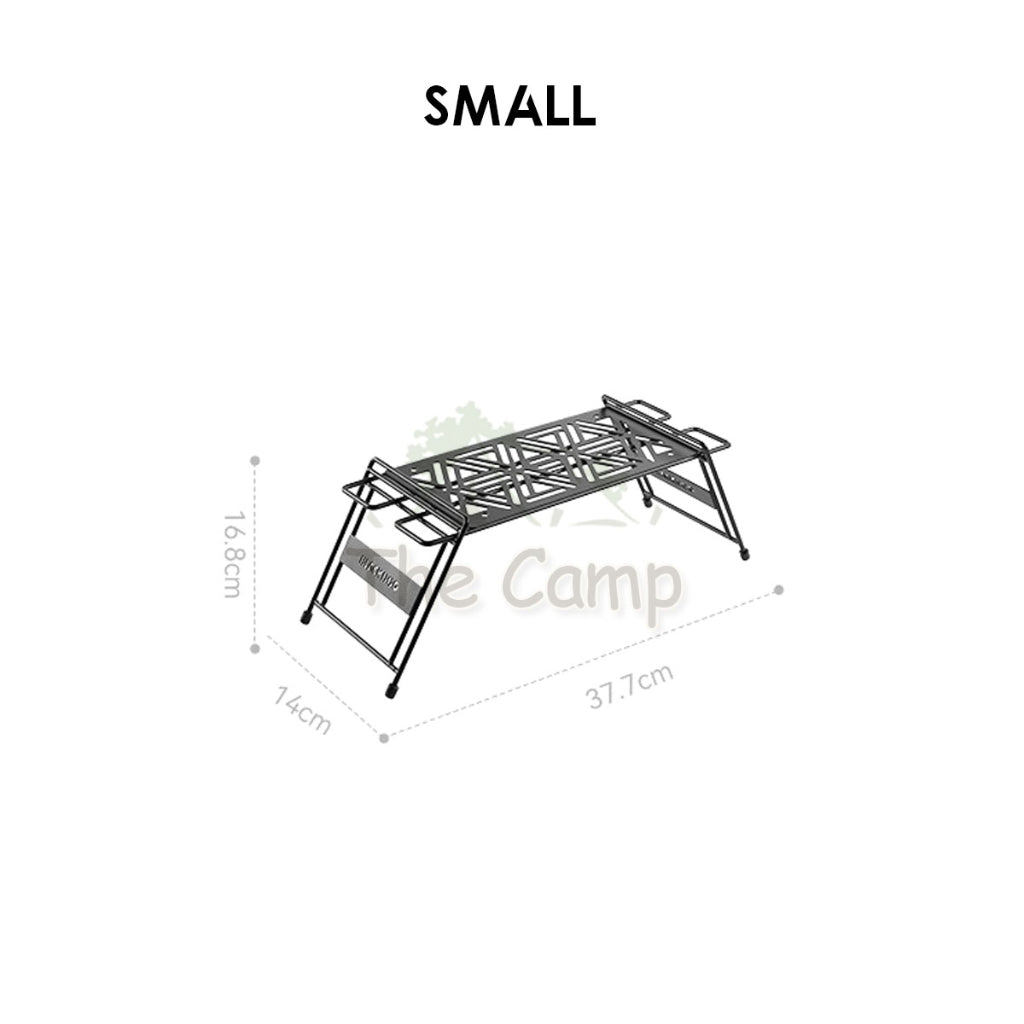Blackdog Premium Metal Shelf Foldable Storage Rack Folding Rack Matte Black Engraving Small Large BD-ZWJ001