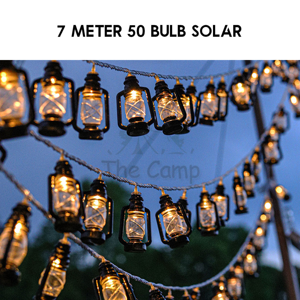 Outdoor LED Fairy Light Bulb Kerosene Solar Design Ball String USB Battery 5m 6m Camping Wedding Decoration Xmas