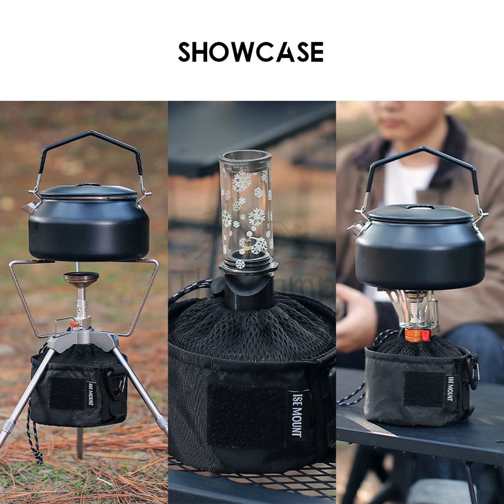 Screw Type Butane Gas Pouch Cover Bag Camping Outdoor Alpine Flat Fat Gas Can Multipurpose Carry Beg Stove Cooking