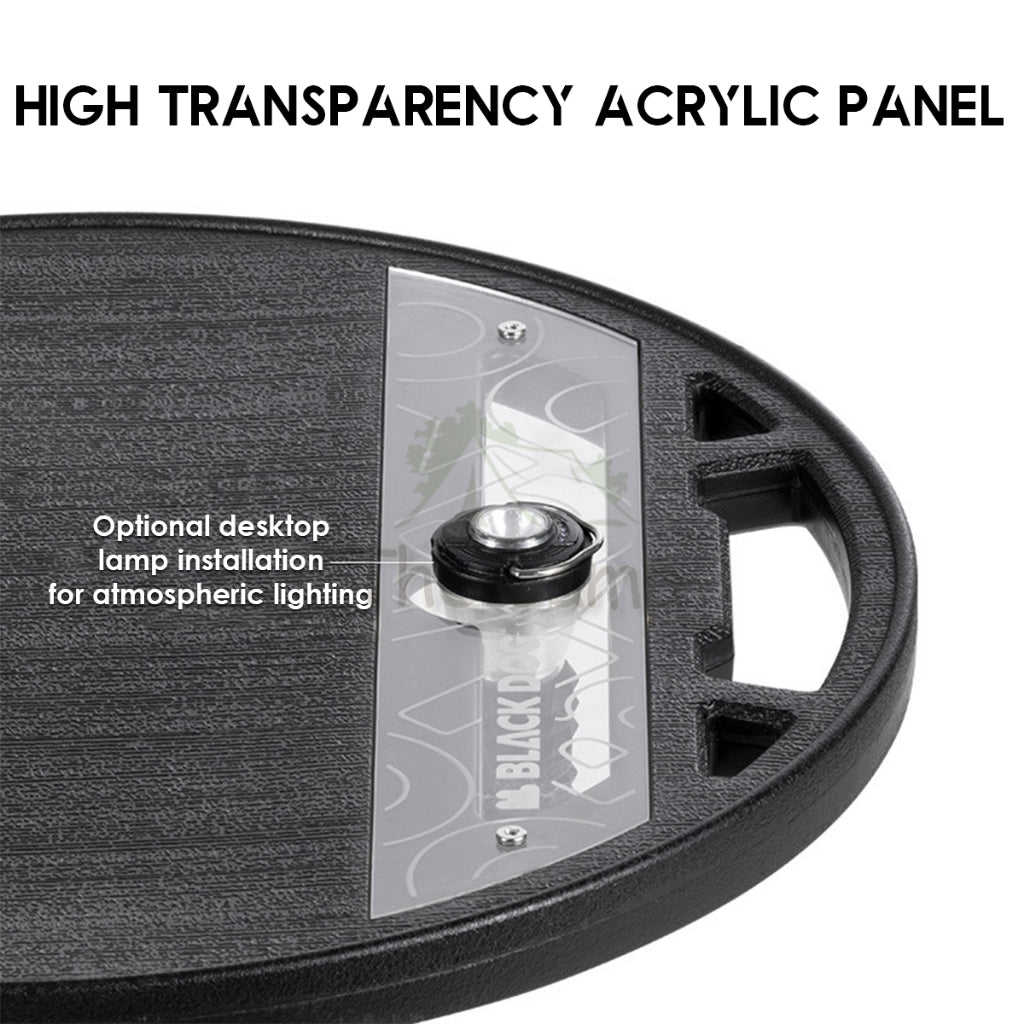 Blackdog Adjustable Small Round Table ABS Acrylic Outdoor Camping With Bag Lamp Holder CBD230JJ029 CBD2300JJ028