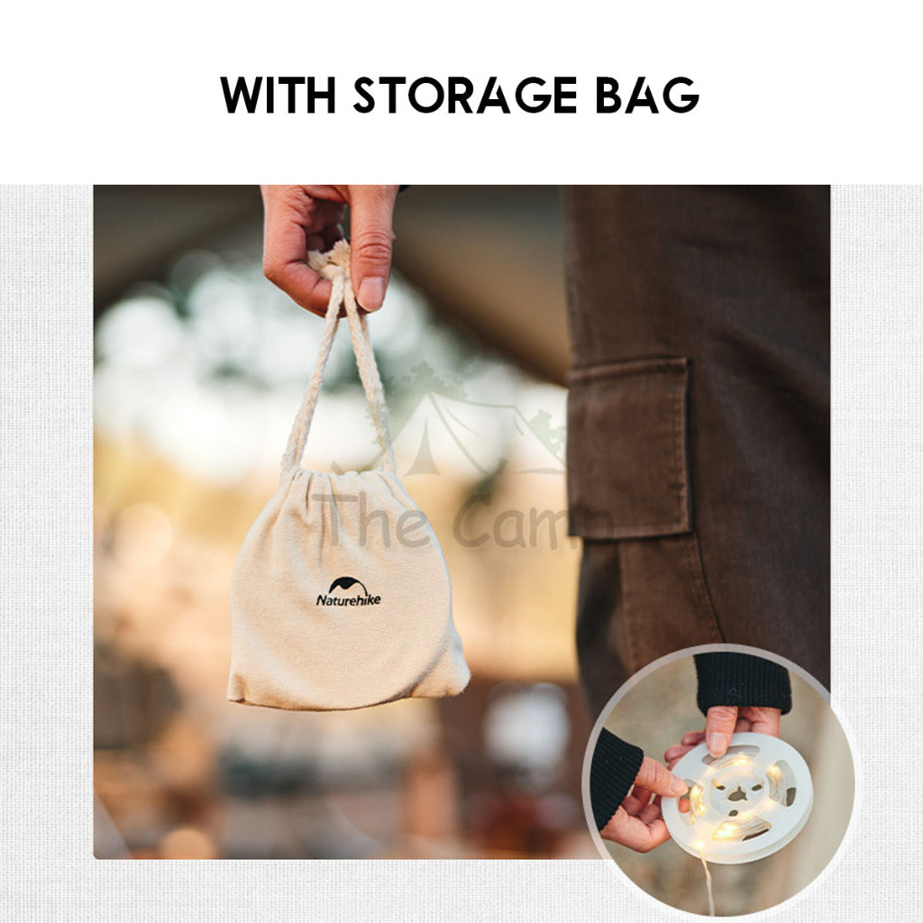 Naturehike Atmosphere String Light Waterproof Outdoor Camping Hanging Tent Lamp Wind Rope Latern Multimode CNH22DQ019