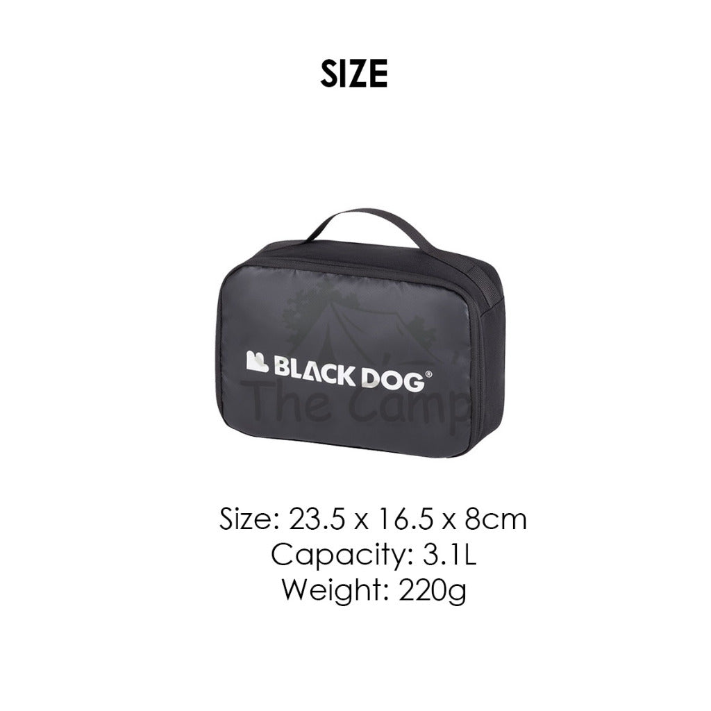Blackdog Toiletry Bag Outdoor Camping Business Trip Wash Bag Travel For Waterproof Cosmetic Black Lipstick CBD2300SN021
