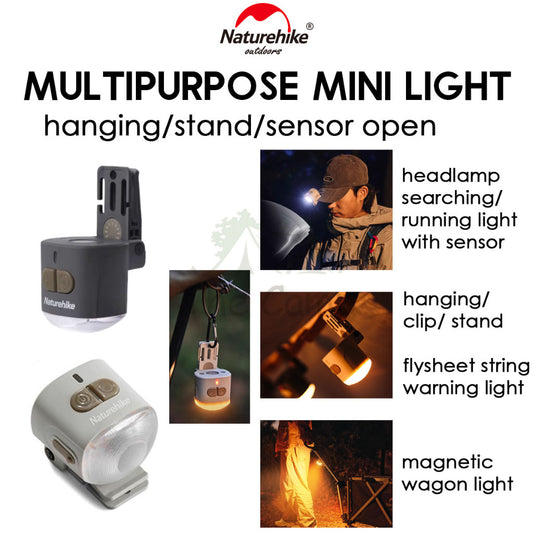 Naturehike Multipurpose Mini Hat Clip Light Outdoor Camping Lamp Flashlight Headlight Lantern Magnet CNK2300DQ01