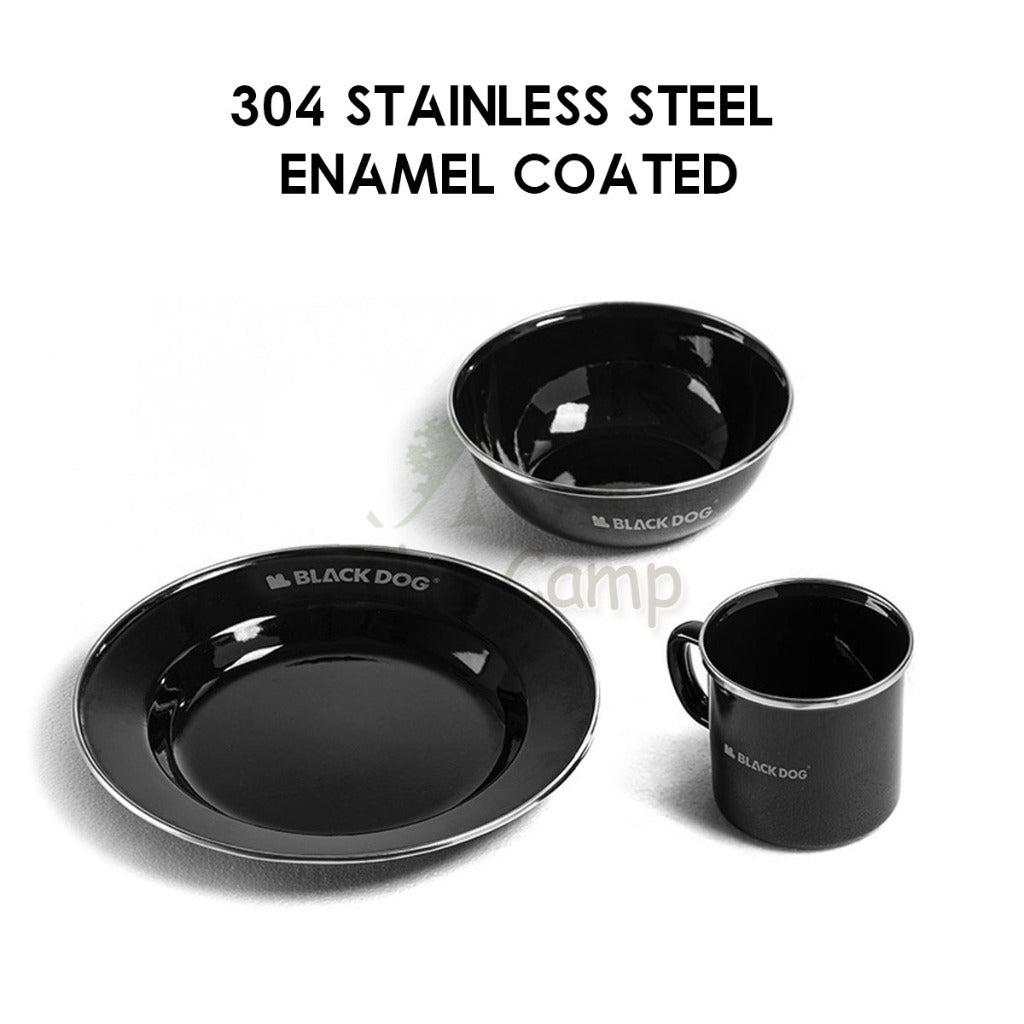 Blackdog Camping Tableware Cup Bowl Plate Sierra Cup Enamel Stainless Steel Aluminium Cookware Cup Set Equipment Utensil