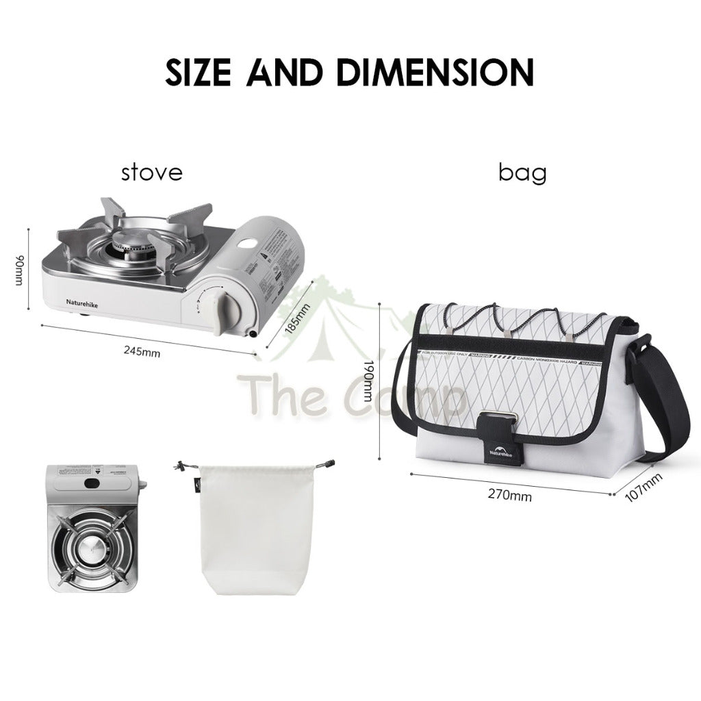 Naturehike Mini Cassette Gas Stove 2.2KW Portable Cartridge Burner Furnace Outdoor Camping Picnic Bag CNK2350CF016