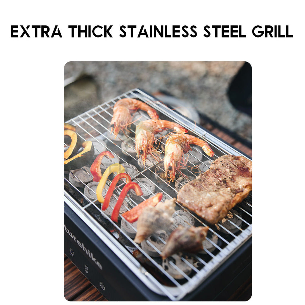 Naturehike Disposable BBQ Grill Stove Set Charcoal BBQ Kit Rack Reusable 2-3 Times Camping Outdoor CNK2300CW012