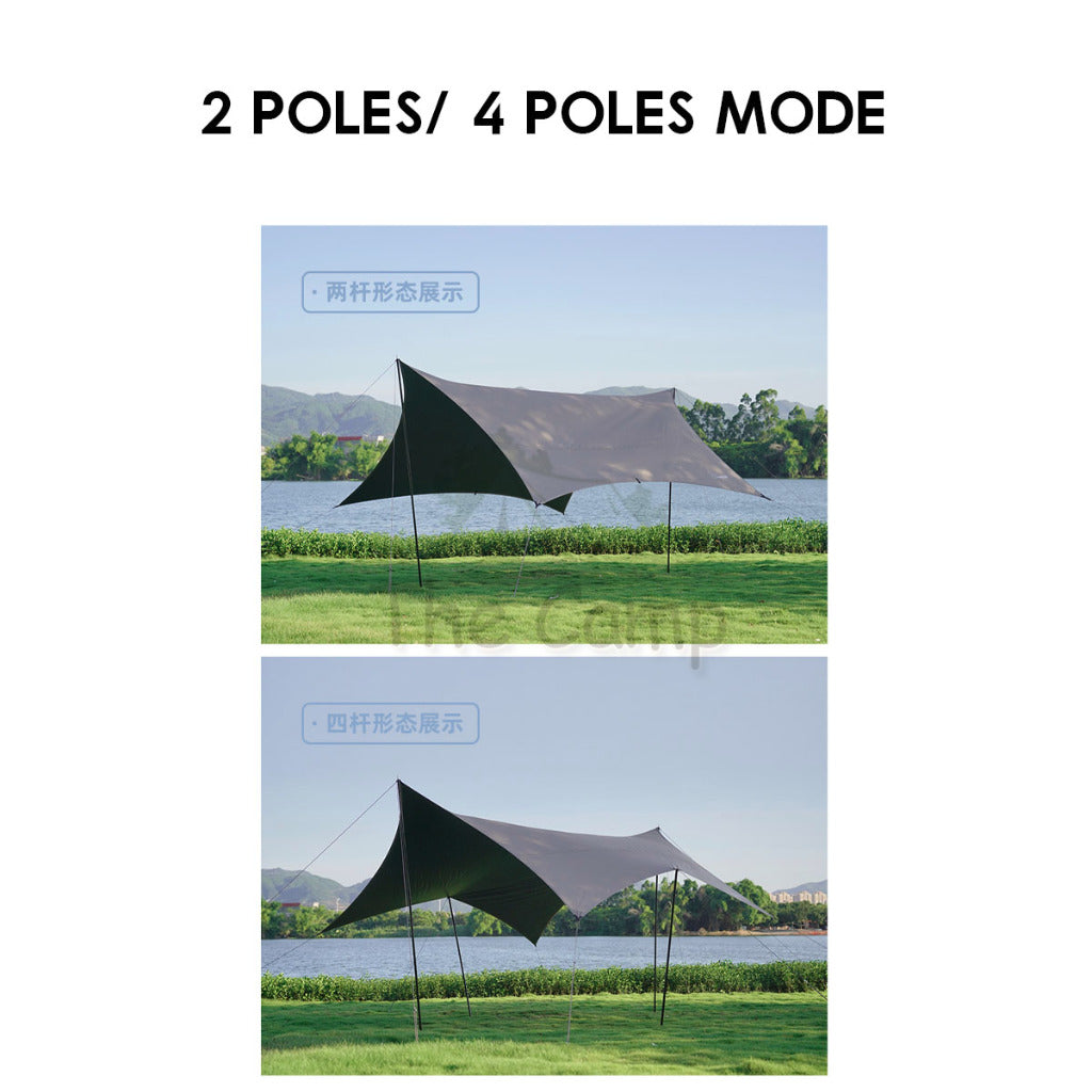 Vidalido Twilight Butterfly Tarp Waterproof UPF12500+ TI Silver Coating Limited Edition Outdoor Camping