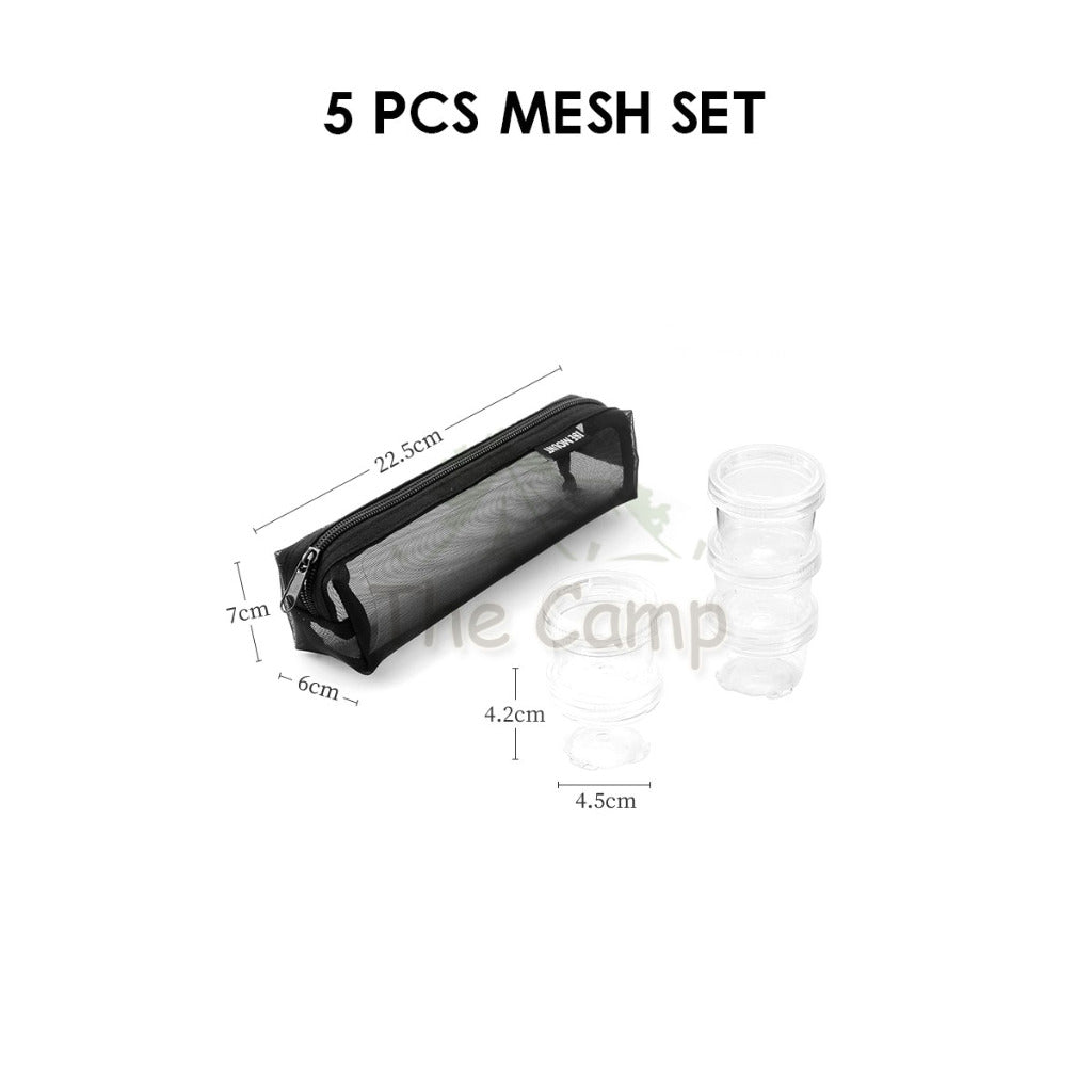 Outdoor Camping Seasoning Bag Set 7pcs 9pcs Ingredient Condiment Box Bottle Container Spice Oil Jar Sugar Salt Pepper