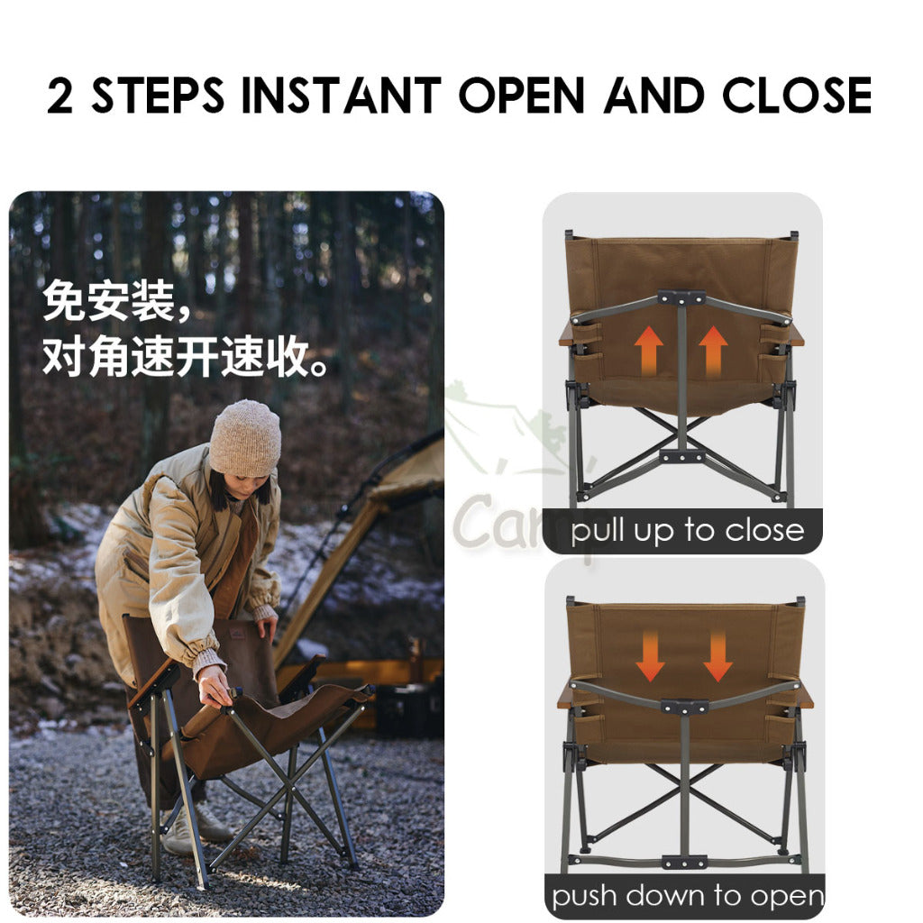 Naturehike Twilight L04 Quick Fold Kermit Chair Outdoor Camping Instant Open Compact Folding Moon Chair CNK2300JJ018