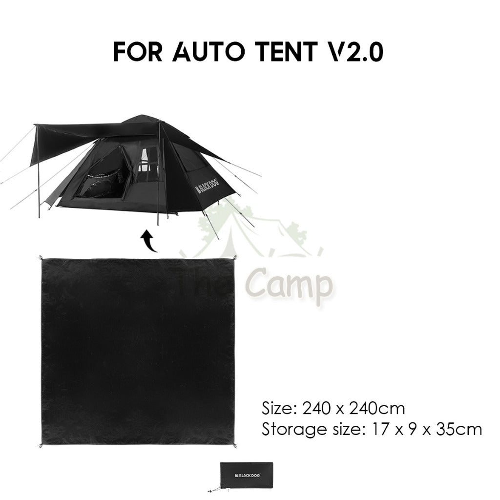 Blackdog Original Groundsheet for Automatic Tent 2.0 / Auto 2 Room 4 Hall Villa Ground Sheet CBD2300QT19 CBD2300QT20