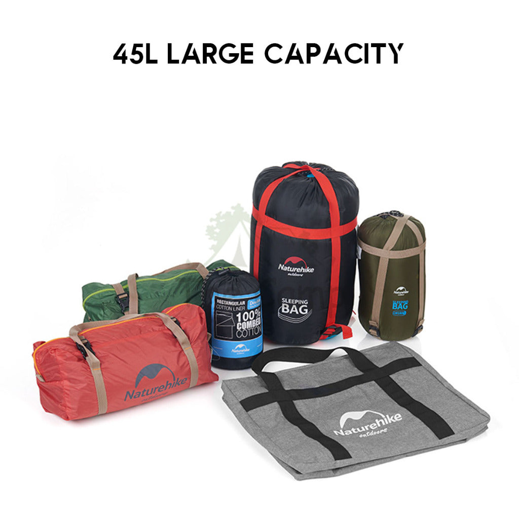 Naturehike Camping Foldable Storage Bag 45L 100L Litre  Lightweight Duffle Travel Luggage Light Hiking Family NH17S021