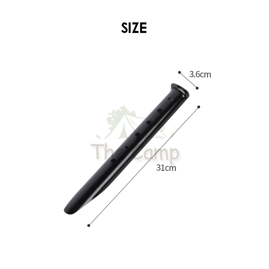 31cm Sand Pegs Aluminium Alloy Beach Stake Nail Anchor Outdoor Camping Stake Kit Sandy Terrain Snow Pasak Pasir Pantai