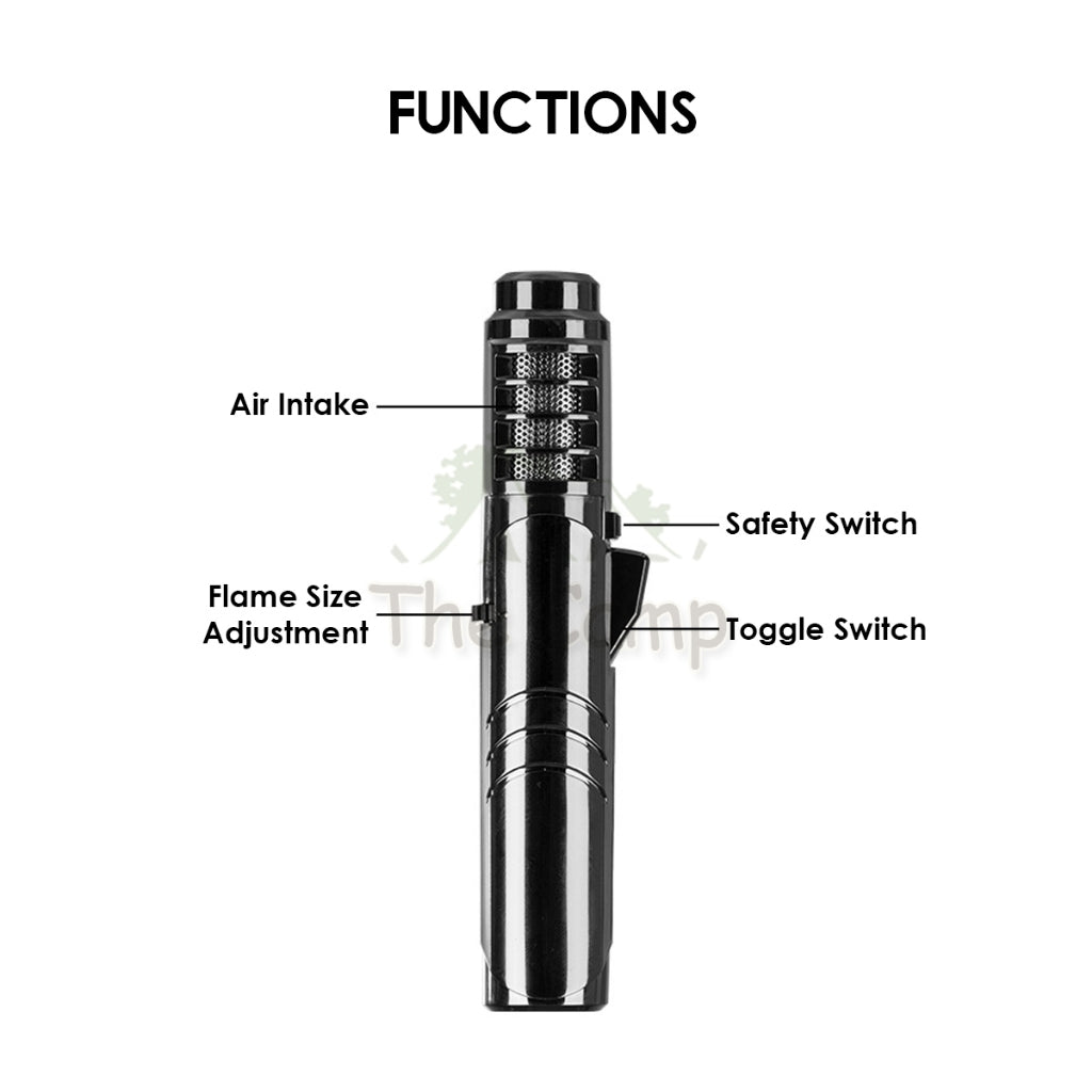 Blackdog Torch Lighter Adjustable Flame Outdoor Camping Jet Fire Pen Blowtorch Solder Refillable Refill CBD2450PJ011