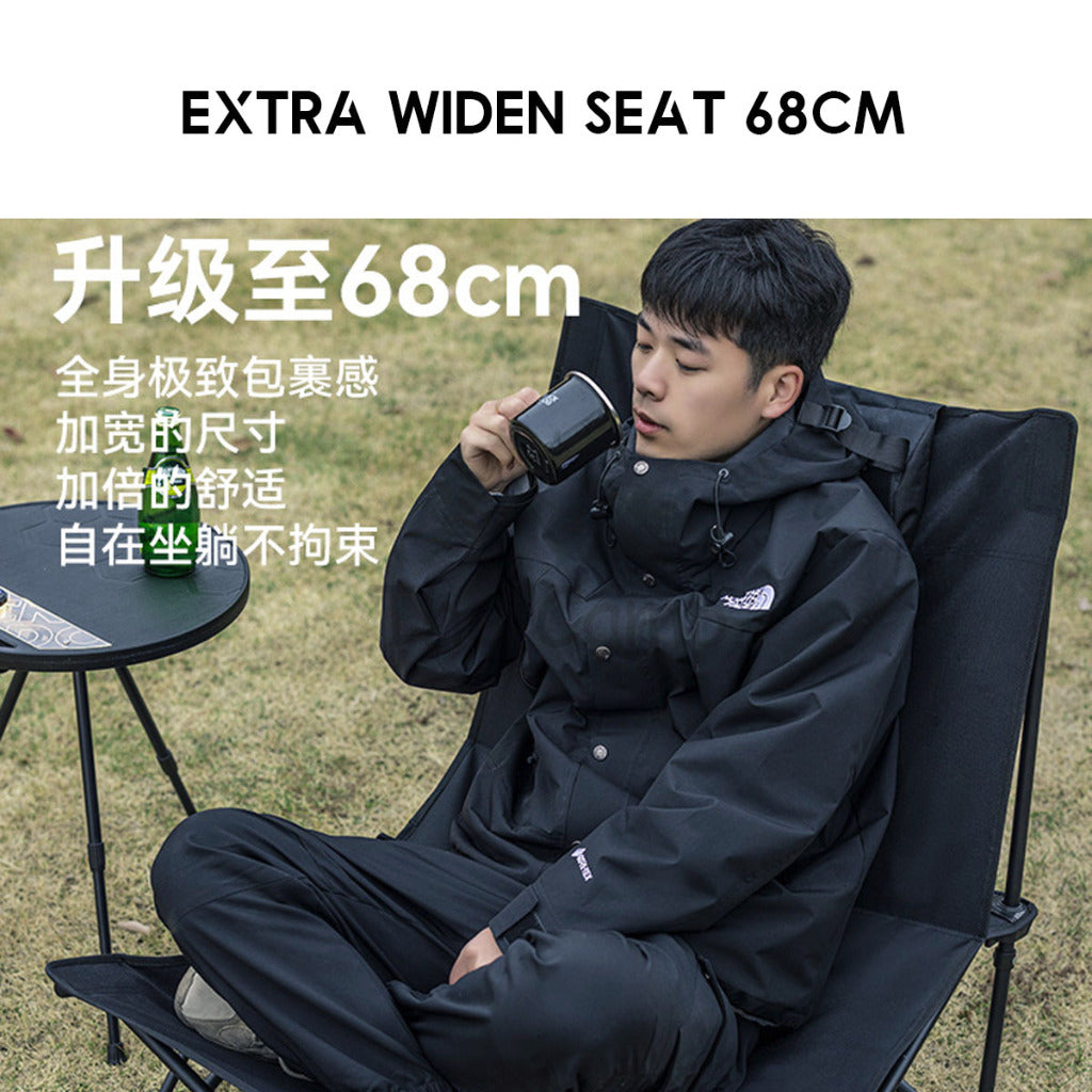 Blackdog Camping Recliner Leisure Chair Headrest Lounge Lazy Foldable Lying Sleeping Outdoor Camping CBD2300JJ027