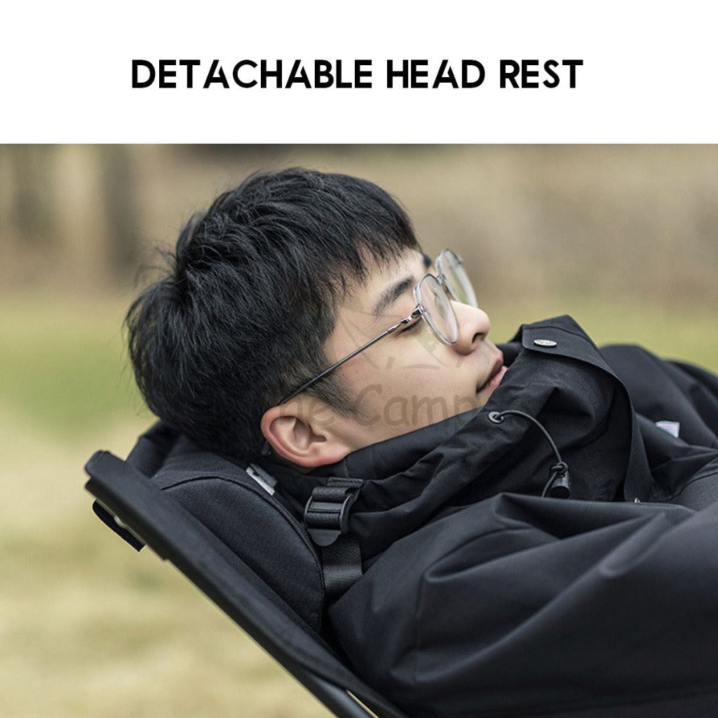 Blackdog Camping Leg Rest Recliner Lazy Chair Headrest Lounge Leisure Foldable Lying Sleeping Outdoor CBD2550JJ039
