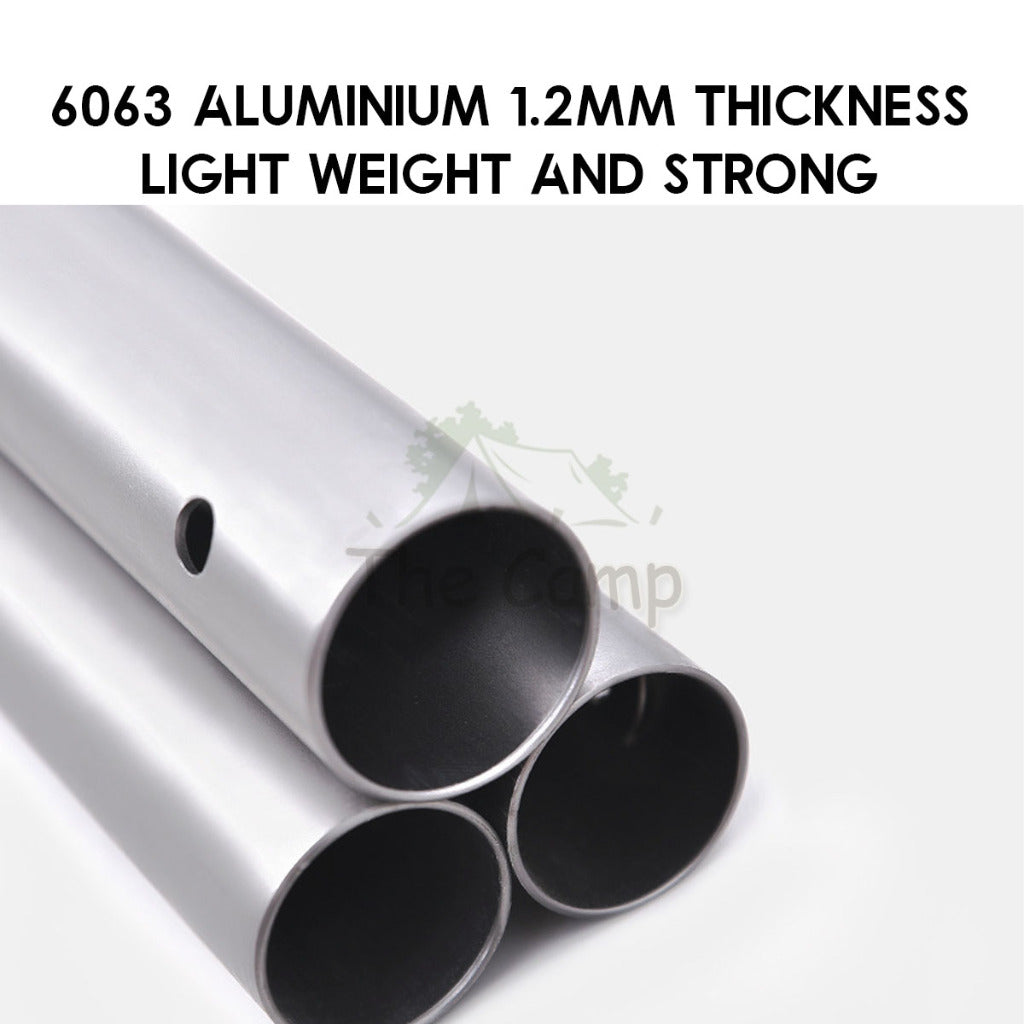 Shinetrip 31mm 2.86M Adjustable Pole for Flysheet Tarp Heavy Duty Aluminium Alloy Rod Tiang Black Titanium