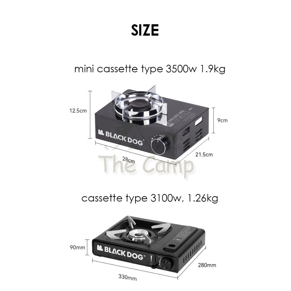 Blackdog Cassette Gas Stove Mini 3100W / 3500W Overpressure Protection Grill Steamboat CBD2300CW013 CBD2300012