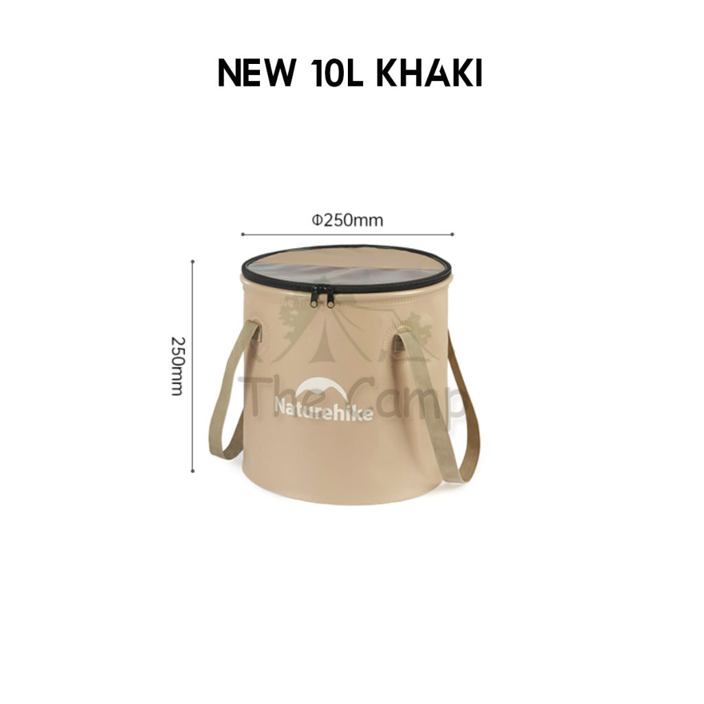 Naturehike Camping Foldable Bucket Portable Waterproof Round 10L 20L Water Transparent Container CNK2350CF010
