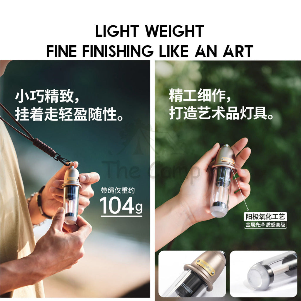 Naturehike Lanyard Vintage Light Retro Lamp IPX4 Outdoor Camping LED Lantern Black Warm White Hanging Strap CNK2350ZM010