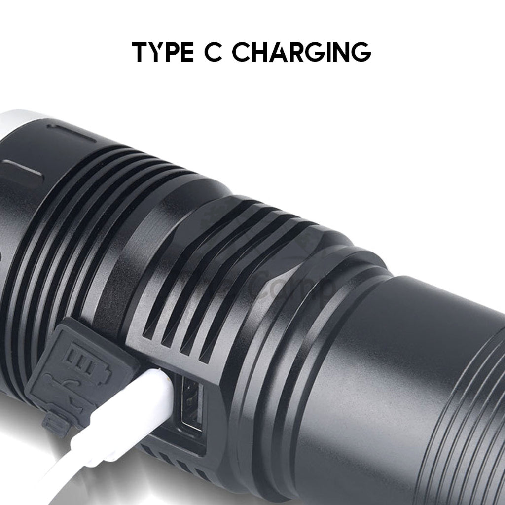 X57 White Laser Torch Light 5000mah Zoomable LED Lamp Tactical Camping Outdoor Lantern High Brightness Ultrar Bright