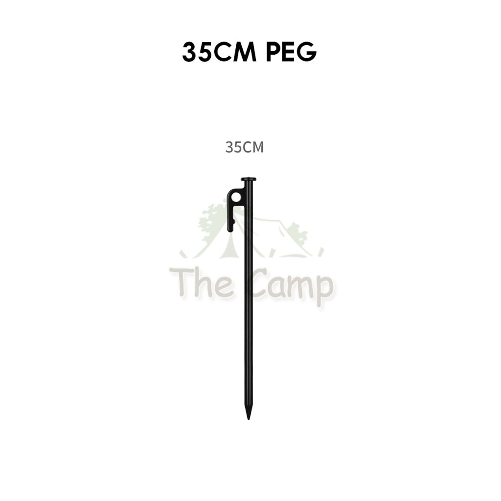 Camping Tent Steel Nail Peg and Pole Holder for Flysheet Tarp 20cm 30cm 35cm 40cm Awning Canopy Support Anchor