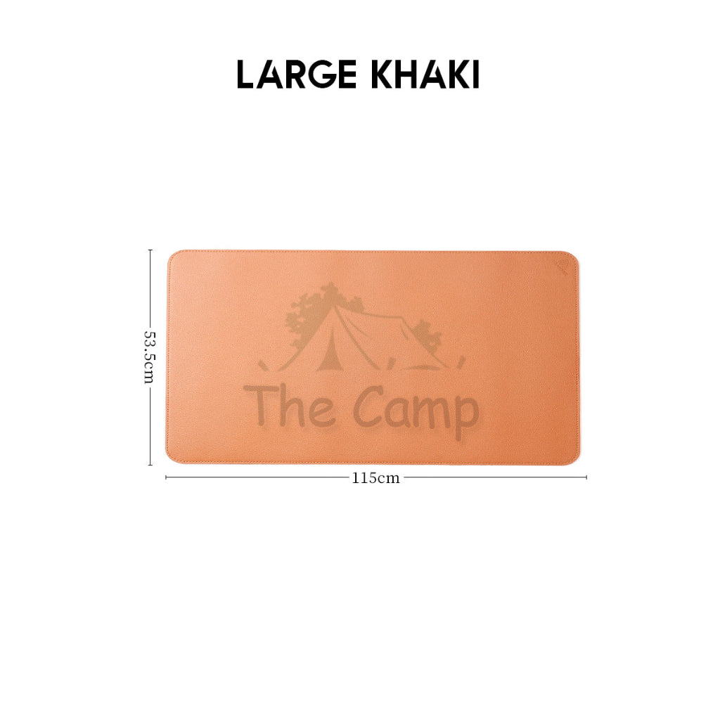 PU Leather Table Mat Anti Scratch Dirt Waterproof Box Mat Camping Outdoor Protector Eggroll Tableware Aluminium Wood