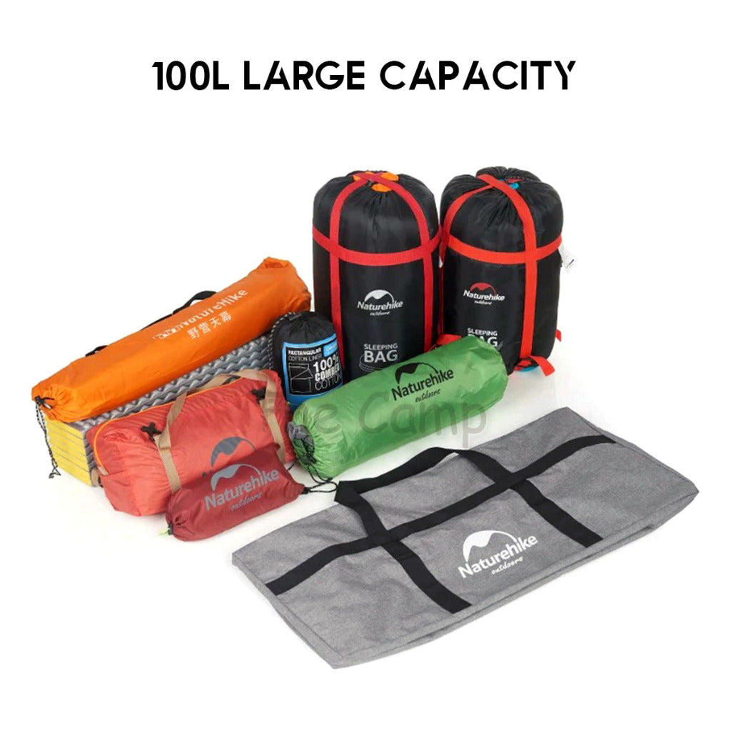 Naturehike Camping Foldable Storage Bag 45L 100L Litre  Lightweight Duffle Travel Luggage Light Hiking Family NH17S021
