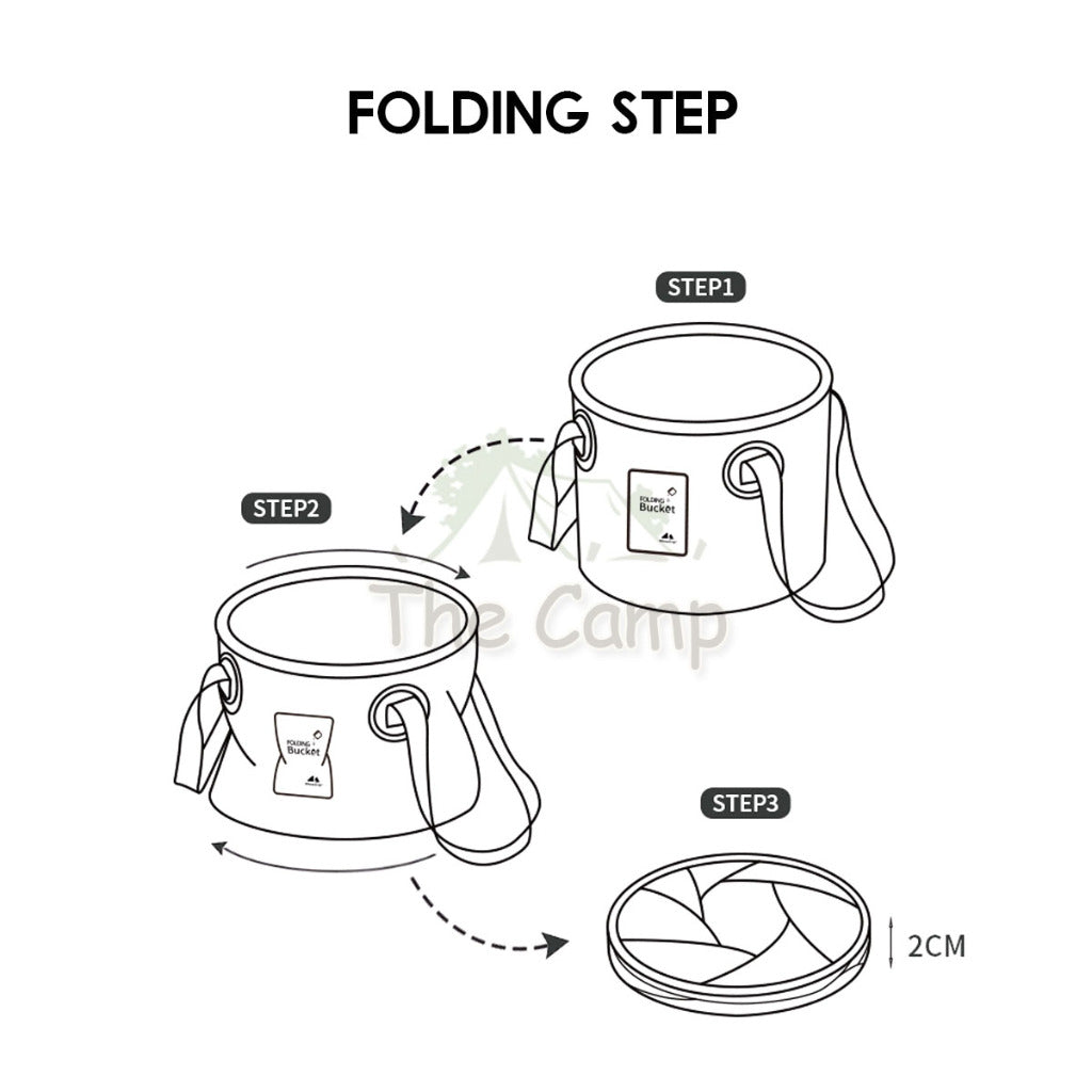 Shinetrip 10L 20L Foldable Water Round Bucket Outdoor Camping Folding Picnic Washbasin Portable Water Storage Container