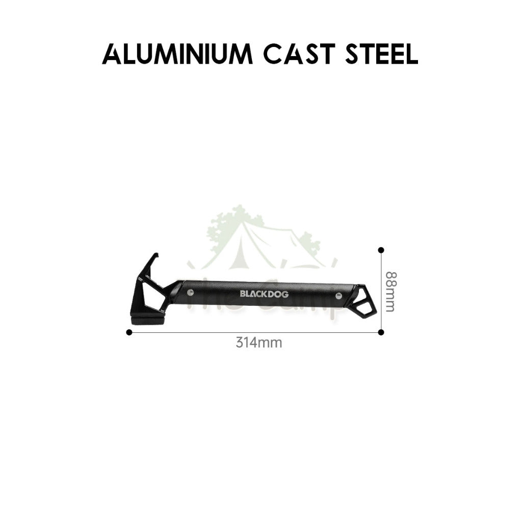 BlackDog Camping Hammer Outdoor Multi-Function Tool Tent Cast Iron Steel Nail Equipment Bag Peg BD-LYC002 CBD2450PJ012