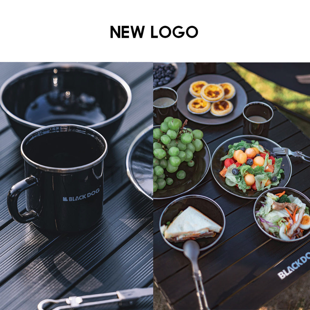 Blackdog Camping Tableware Cup Bowl Plate Sierra Cup Enamel Stainless Steel Aluminium Cookware Cup Set Equipment Utensil