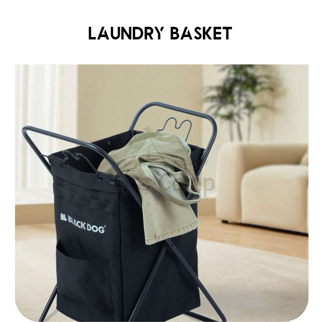 Blackdog Multipurpose Storage Rack Outdoor Camping Folding Aluminium Laundry Basket Bag Trash Garbage Bin CBD2300SN013