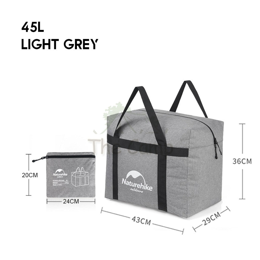 Naturehike Camping Foldable Storage Bag 45L 100L Litre  Lightweight Duffle Travel Luggage Light Hiking Family NH17S021