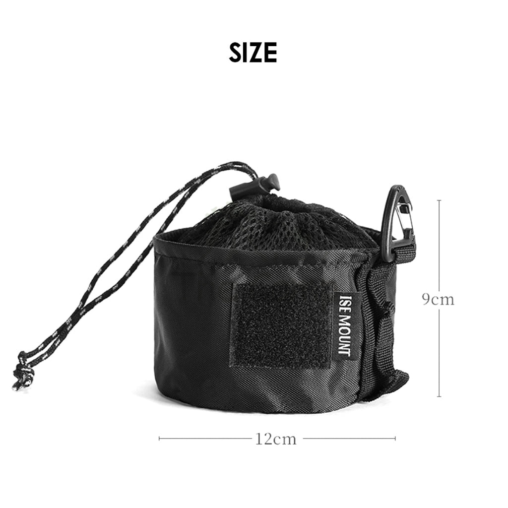 Screw Type Butane Gas Pouch Cover Bag Camping Outdoor Alpine Flat Fat Gas Can Multipurpose Carry Beg Stove Cooking