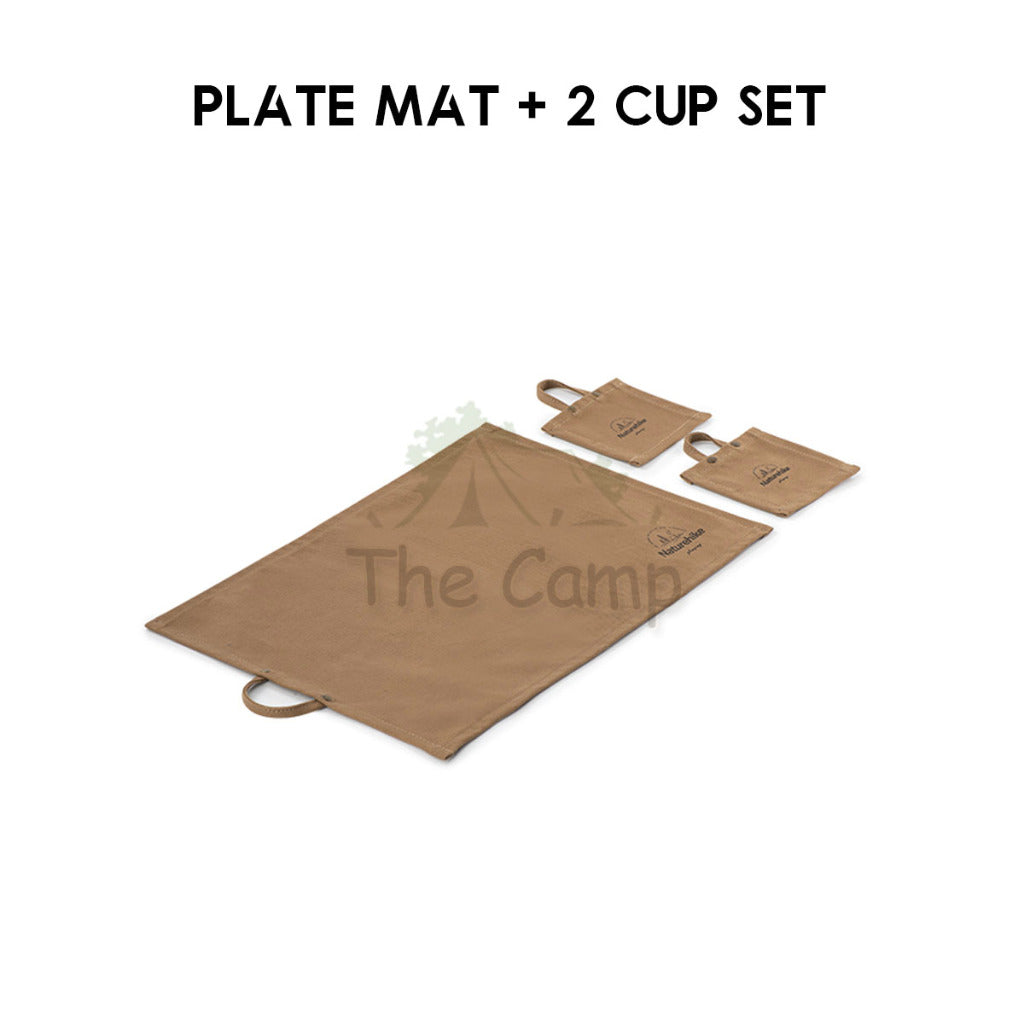 Naturehike Luxury Canvas Tableware Heat Insulation Pad Waterproof Portable Camping Table Pad NH21PS004