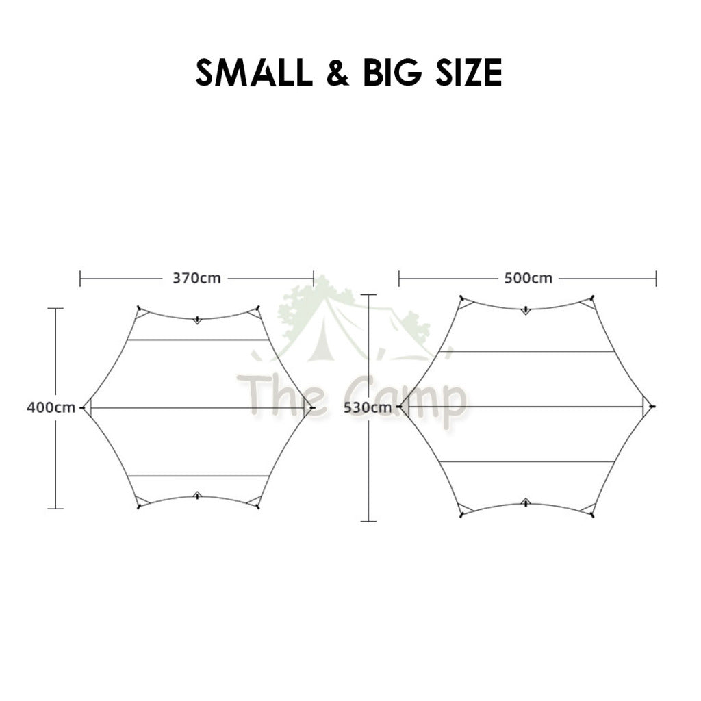 Vidalido Twilight Butterfly Tarp Waterproof UPF12500+ TI Silver Coating Limited Edition Outdoor Camping