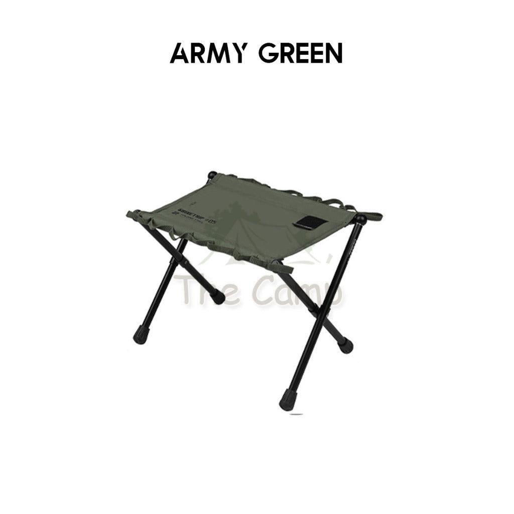 Shinetrip Foldable Tactical Stool Heavy Duty Table Hanging Ring Loop Black Velcro Aluminium Table