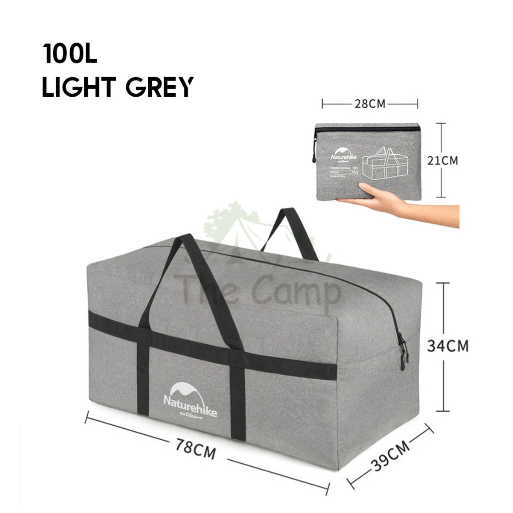 Naturehike Camping Foldable Storage Bag 45L 100L Litre  Lightweight Duffle Travel Luggage Light Hiking Family NH17S021