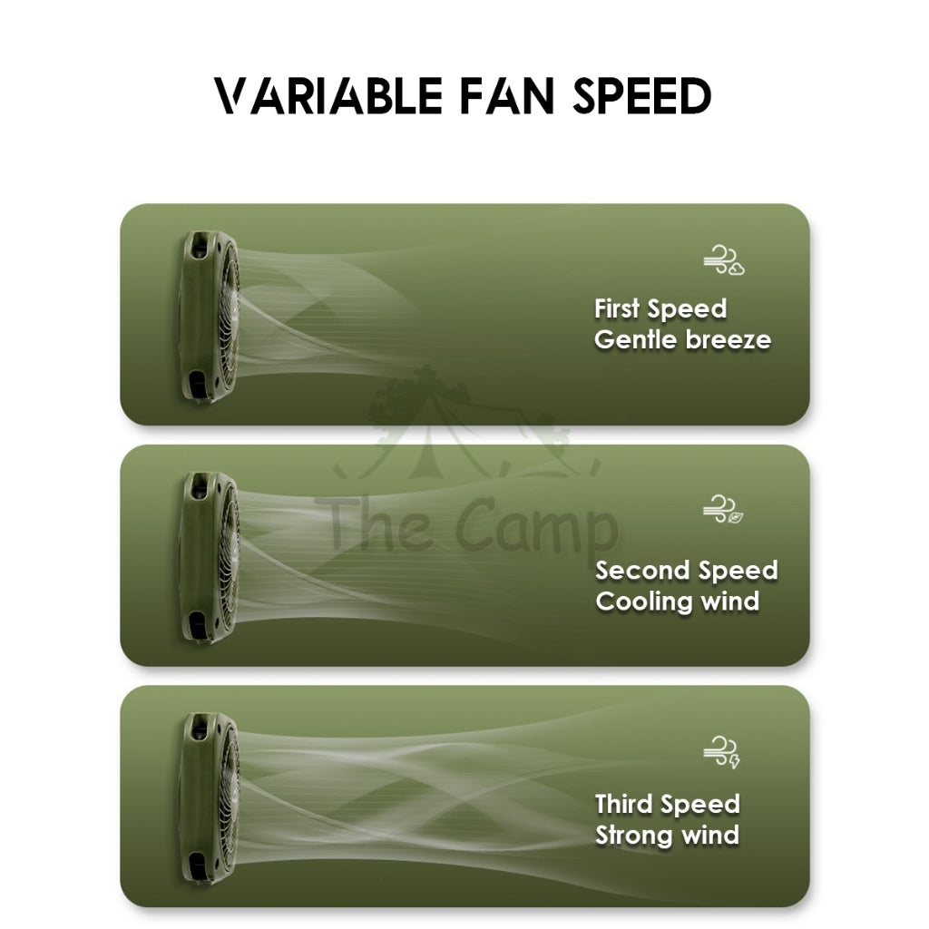 Naturehike USB Fan Camping Outdoor Rechargable Two Way Direction Forward Backward Variable Speed 3 Speed
