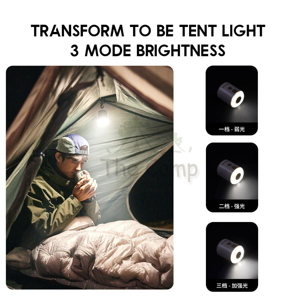 Naturehike Mini Air Pump with Light Outdoor Camping Inflatable Mattress Bed Pump Pillow Tent Lamp CNK2300DQ022
