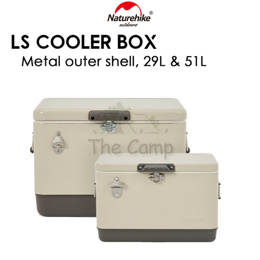 Naturehike Portable LS Cooler Box Retro Ice Box Camping Outdoor Picnic Refrigerator 24 48 hours 29L 51L CNH22CJ10001