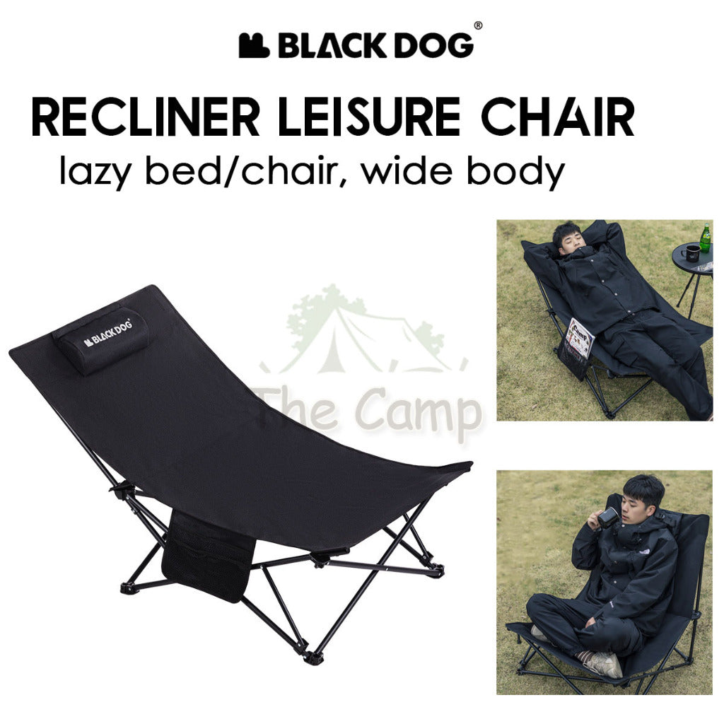 Blackdog Camping Recliner Leisure Chair Headrest Lounge Lazy Foldable Lying Sleeping Outdoor Camping CBD2300JJ027