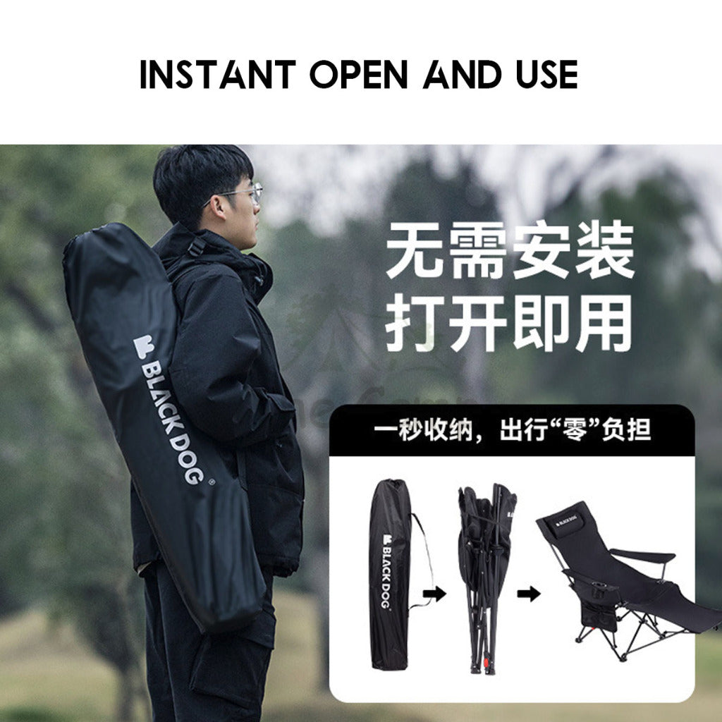 Blackdog Camping Leg Rest Recliner Lazy Chair Headrest Lounge Leisure Foldable Lying Sleeping Outdoor CBD2550JJ039