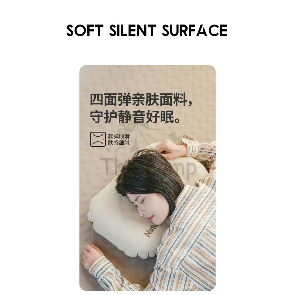 Naturehike 2 in 1 Sponge + Air 3D Pillow Adjustable Height Travel Outdoor Camping Neck Sleeping Bag Bed CNK2300DZ024