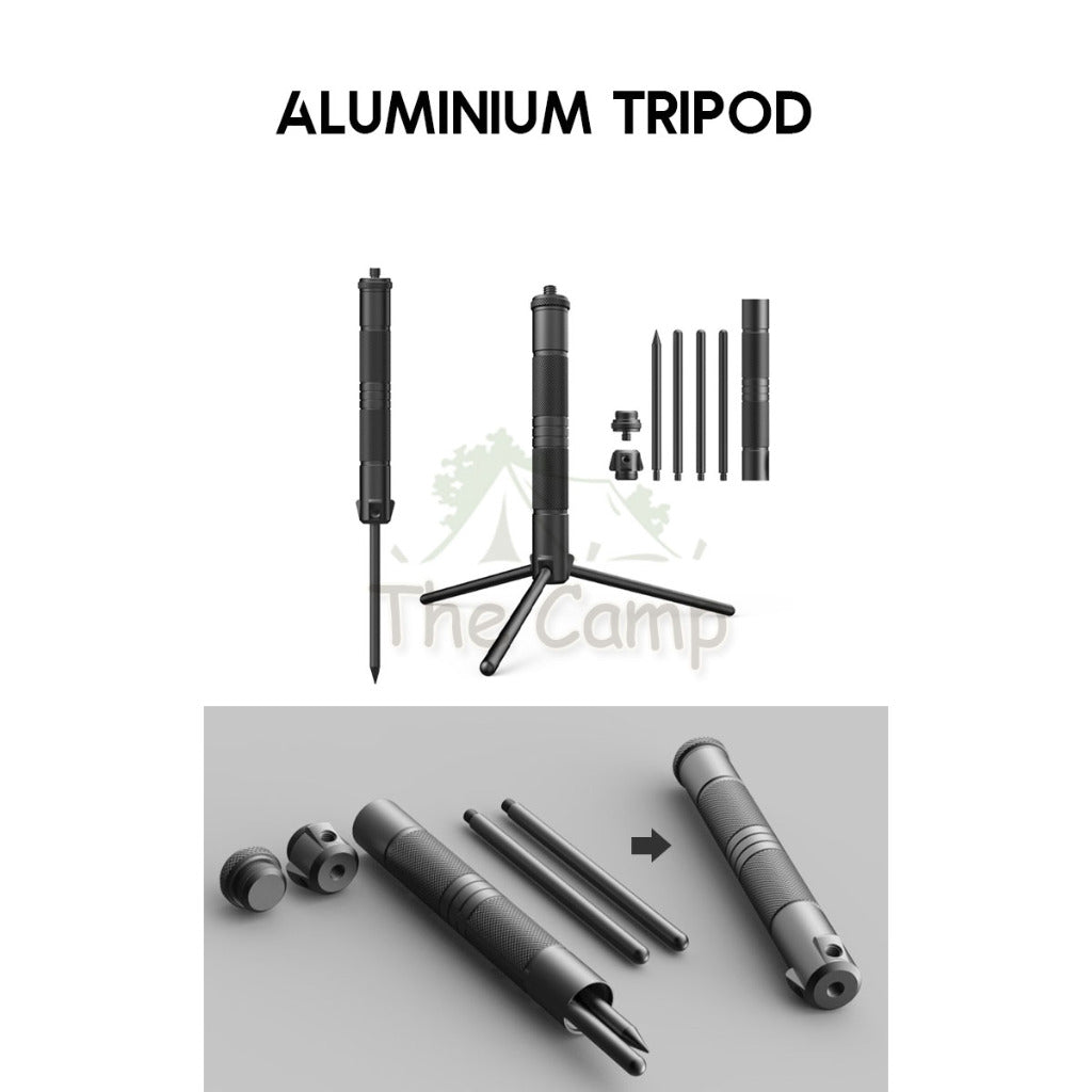 Shinetrip Carrot Light Radish Lamp Free Bag Optional Double Tripod Fan Camping Outdoor LED Lantern Atmosphere Tent