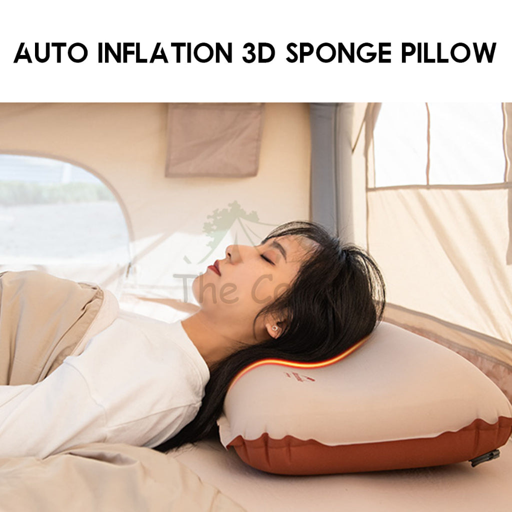Naturehike 3D Automatic Inflatable Sponge Pillow Camping Silent Soundless Auto Inflate Travel Air Bed NH21ZT001